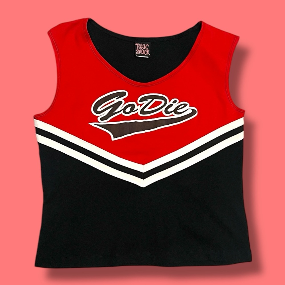 ❗️SOLD❗️Y2K VINTAGE Go Die! Varsity Top Unique